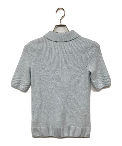 FRED PERRY（フレッドペリー）FRED PERRY (フレッドペリー) Textured Knitted Polo Shirt ブルー サイズ:36の古着・服飾アイテム