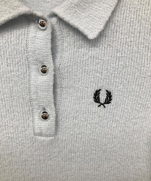FRED PERRY（フレッドペリー）FRED PERRY (フレッドペリー) Textured Knitted Polo Shirt ブルー サイズ:36の古着・服飾アイテム