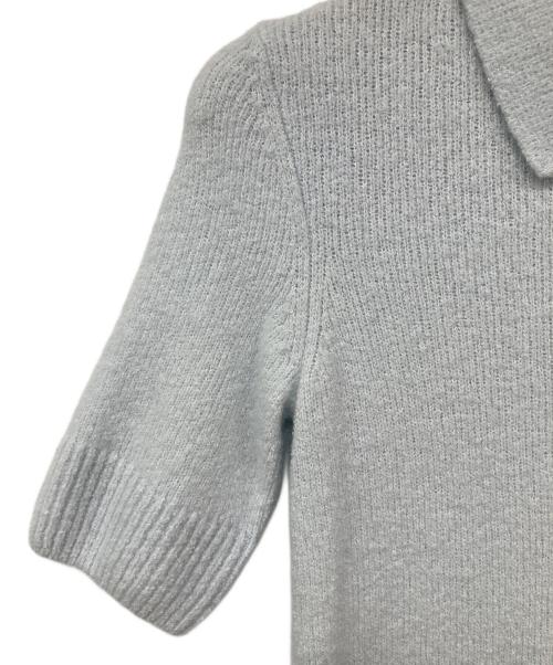 FRED PERRY（フレッドペリー）FRED PERRY (フレッドペリー) Textured Knitted Polo Shirt ブルー サイズ:36の古着・服飾アイテム