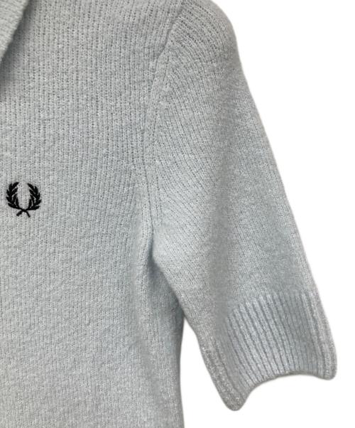 FRED PERRY（フレッドペリー）FRED PERRY (フレッドペリー) Textured Knitted Polo Shirt ブルー サイズ:36の古着・服飾アイテム