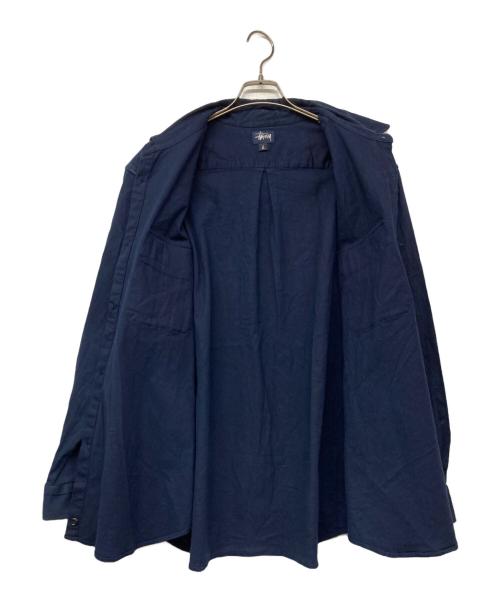 stussy（ステューシー）stussy (ステューシー) ワークシャツ ネイビー サイズ:Lの古着・服飾アイテム