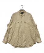 POLO RALPH LAURENポロ・ラルフローレン）の古着「コットンシルクシャツ」｜ベージュ