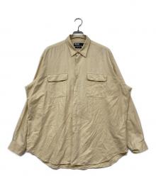 POLO RALPH LAUREN（ポロ・ラルフローレン）の古着「コットンシルクシャツ」｜ベージュ