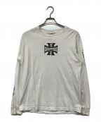 WEST COAST CHOPPERSウエストコーストチョッパーズ）の古着「ロゴプリントLSカットソー」｜ホワイト