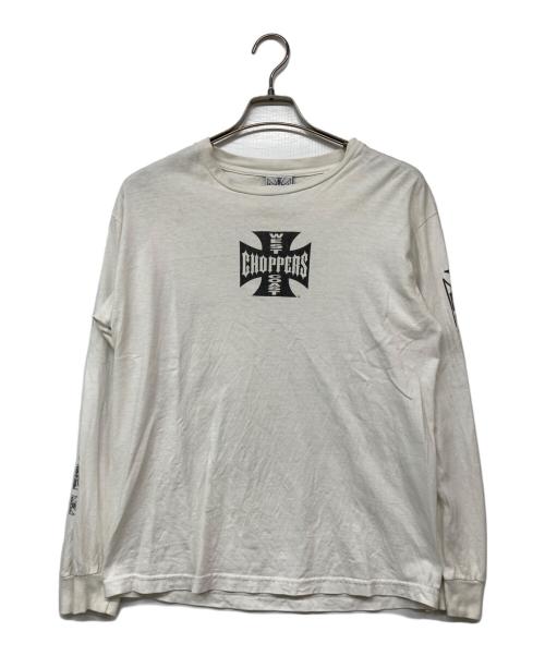 WEST COAST CHOPPERS（ウエストコーストチョッパーズ）WEST COAST CHOPPERS (ウエストコーストチョッパーズ) ロゴプリントLSカットソー ホワイト サイズ:Mの古着・服飾アイテム
