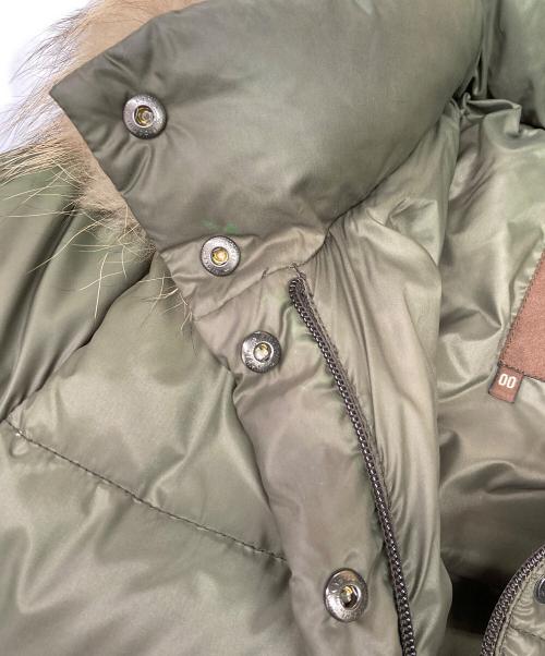 MONCLER（モンクレール）MONCLER (モンクレール) ダウンジャケット カーキ サイズ:00の古着・服飾アイテム