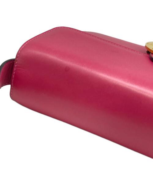 CELINE（セリーヌ）CELINE (セリーヌ) サークルロゴショルダーバッグ ピンクの古着・服飾アイテム