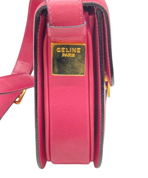 CELINE（セリーヌ）CELINE (セリーヌ) サークルロゴショルダーバッグ ピンクの古着・服飾アイテム