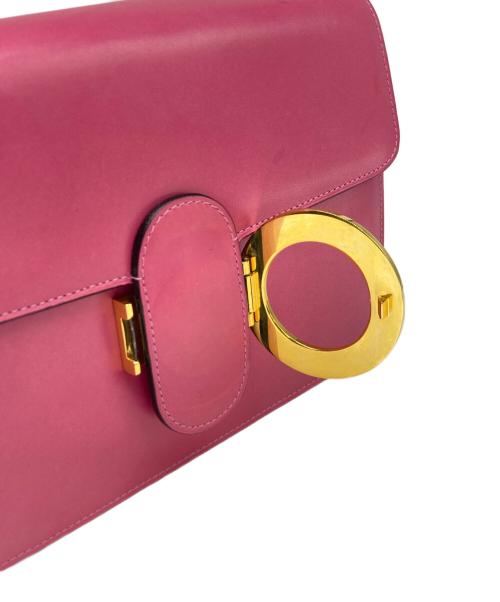 CELINE（セリーヌ）CELINE (セリーヌ) サークルロゴショルダーバッグ ピンクの古着・服飾アイテム