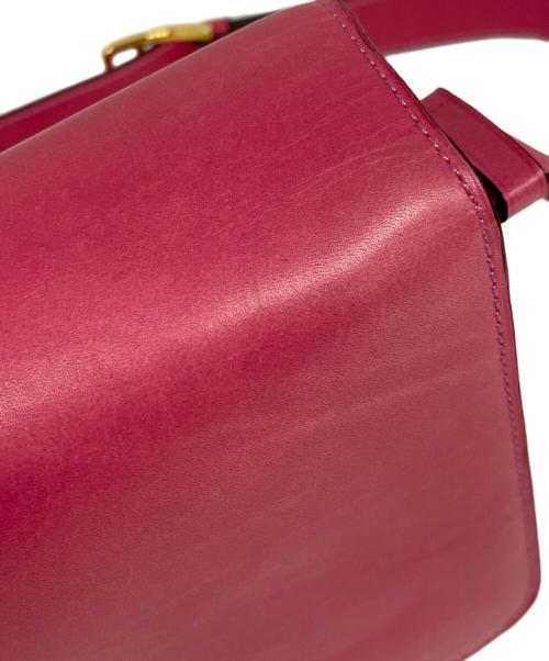 CELINE（セリーヌ）CELINE (セリーヌ) サークルロゴショルダーバッグ ピンクの古着・服飾アイテム