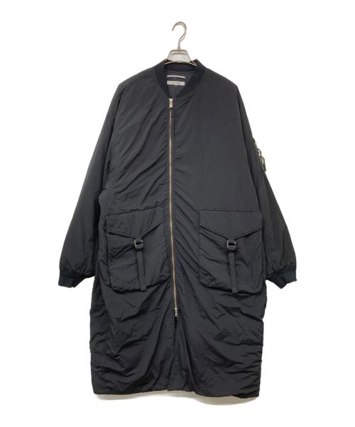 F/CE.（エフシーイー）F/CE. (エフシーイー) GARMENT DYE DOWN MA―1 LONG COAT ロングコート ブラック サイズ:Lの古着・服飾アイテム