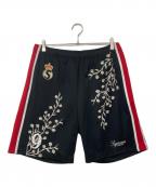 SUPREMEシュプリーム）の古着「Floral Soccer Short」｜ブラック