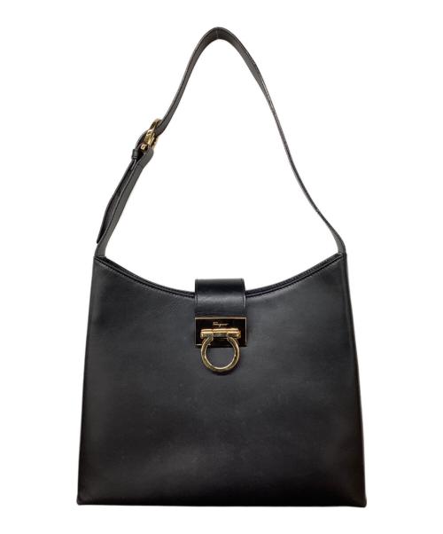 Salvatore Ferragamo（サルヴァトーレ フェラガモ）Salvatore Ferragamo (サルヴァトーレ フェラガモ) ガンチーニハンドバッグ ブラックの古着・服飾アイテム