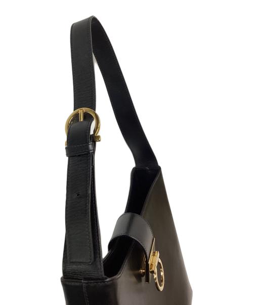 Salvatore Ferragamo（サルヴァトーレ フェラガモ）Salvatore Ferragamo (サルヴァトーレ フェラガモ) ガンチーニハンドバッグ ブラックの古着・服飾アイテム