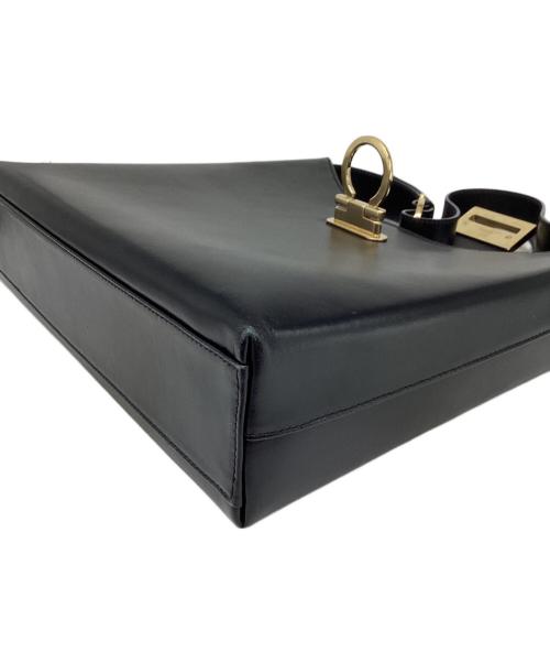 Salvatore Ferragamo（サルヴァトーレ フェラガモ）Salvatore Ferragamo (サルヴァトーレ フェラガモ) ガンチーニハンドバッグ ブラックの古着・服飾アイテム