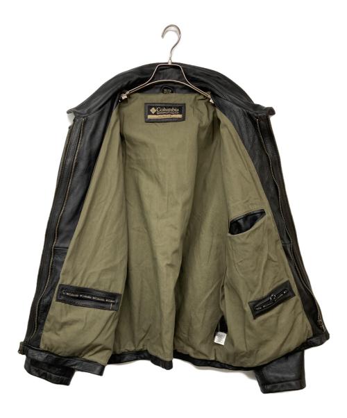 Columbia（コロンビア）Columbia (コロンビア) フリースライナー付きシングルレザージャケット ブラック サイズ:XXLの古着・服飾アイテム