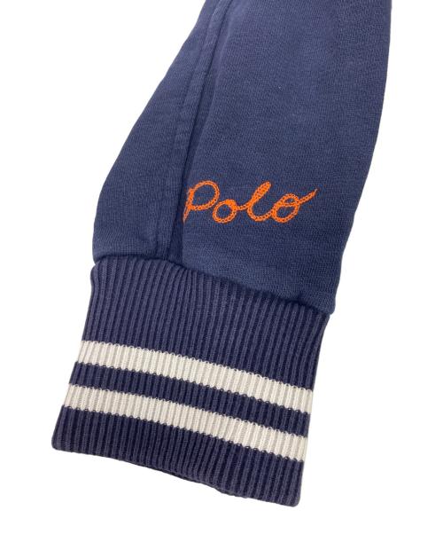 POLO RALPH LAUREN（ポロ・ラルフローレン）POLO RALPH LAUREN (ポロ・ラルフローレン) ワッペンスウェットスタジャン ネイビー サイズ:Mの古着・服飾アイテム