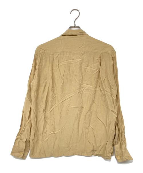 STYLE EYES（スタイルアイズ）STYLE EYES (スタイルアイズ) ボーリングシャツ レーヨンオープンカラーシャツ ベージュ サイズ:Mの古着・服飾アイテム