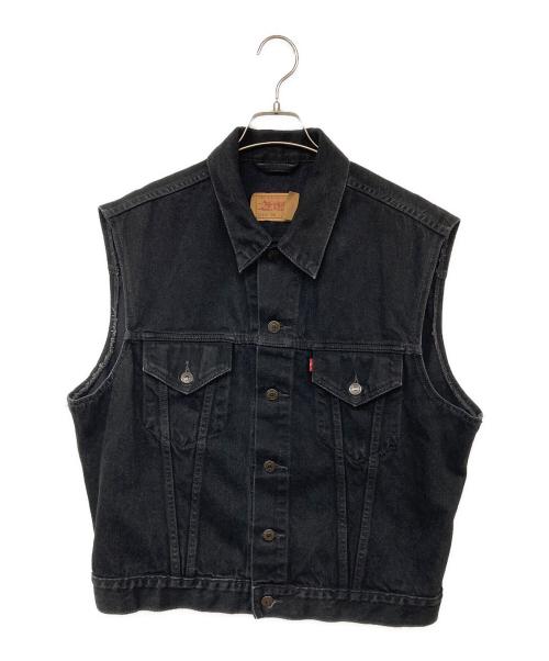 LEVI'S（リーバイス）LEVI'S (リーバイス) 70401デニムベスト ブラック サイズ:XXLの古着・服飾アイテム