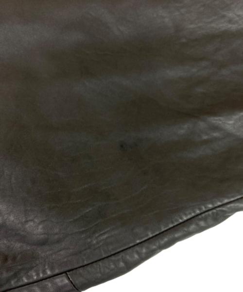 C&A（シーアンドエー）C&A (シーアンドエー) シープレザーボンバージャケット ブラック サイズ:記載なしの古着・服飾アイテム