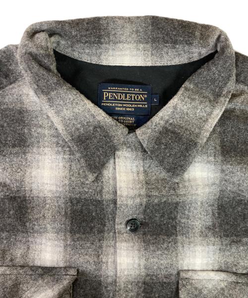 PENDLETON（ペンドルトン）PENDLETON (ペンドルトン) オンブレチェックボードシャツ ブラック サイズ:Lの古着・服飾アイテム
