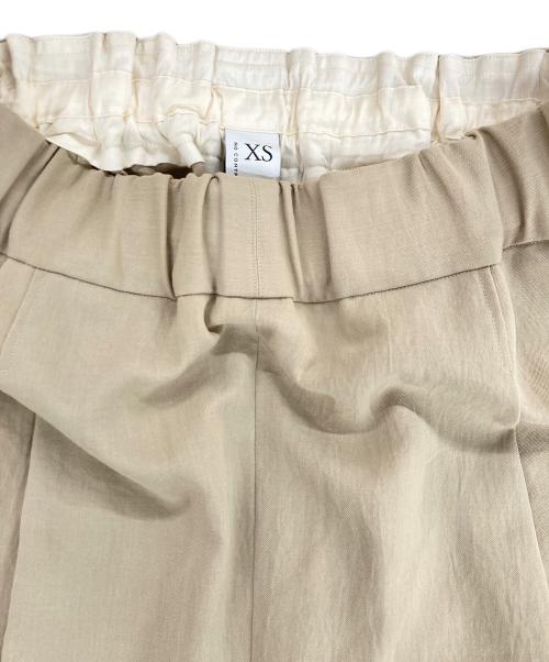 NO CONTROL AIR（ノーコントロールエアー）NO CONTROL AIR (ノーコントロールエアー) 追撚ポリエステル・ツイルワイドパンツ ベージュ サイズ:XSの古着・服飾アイテム