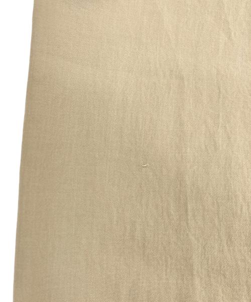 NO CONTROL AIR（ノーコントロールエアー）NO CONTROL AIR (ノーコントロールエアー) 追撚ポリエステル・ツイルワイドパンツ ベージュ サイズ:XSの古着・服飾アイテム