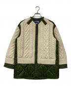 COMME des GARCONS JUNYA WATANABE MANコム デ ギャルソン ジュンヤ ワタナベ マン）の古着「ナイロンリップ×ウールジャガード」｜カーキ×ベージュ