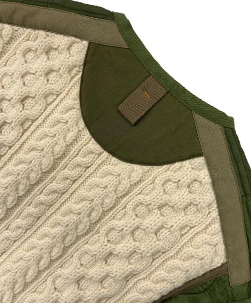 COMME des GARCONS JUNYA WATANABE MAN（コム デ ギャルソン ジュンヤ ワタナベ マン）COMME des GARCONS JUNYA WATANABE MAN (コム デ ギャルソン ジュンヤ ワタナベ マン) ナイロンリップ×ウールジャガード カーキ×ベージュ サイズ:XSの古着・服飾アイテム