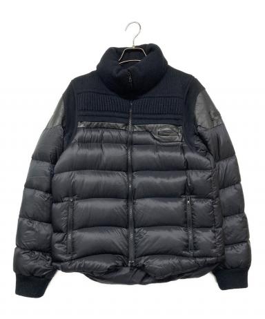 中古・古着通販】UNDERCOVER (アンダーカバー) ニットレザー切替ダウン