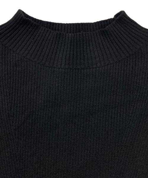 anuans（アニュアンス）anuans (アニュアンス) イレギュラーヘムドッキングニットワンピース ホワイト×ブラック サイズ:Ｍの古着・服飾アイテム