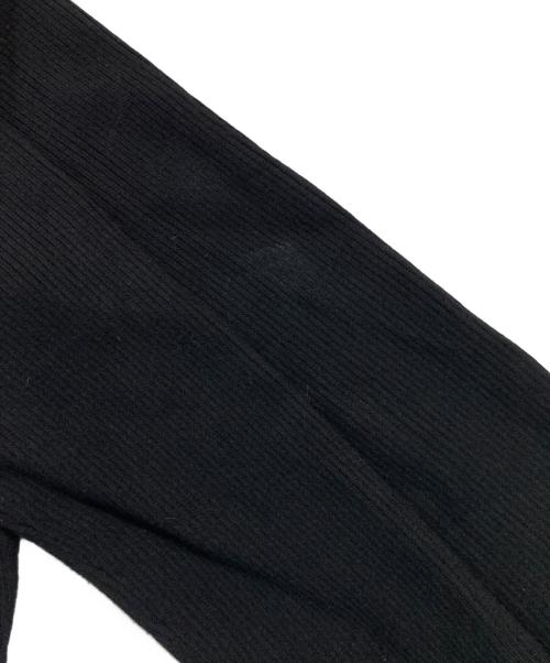 anuans（アニュアンス）anuans (アニュアンス) イレギュラーヘムドッキングニットワンピース ホワイト×ブラック サイズ:Ｍの古着・服飾アイテム