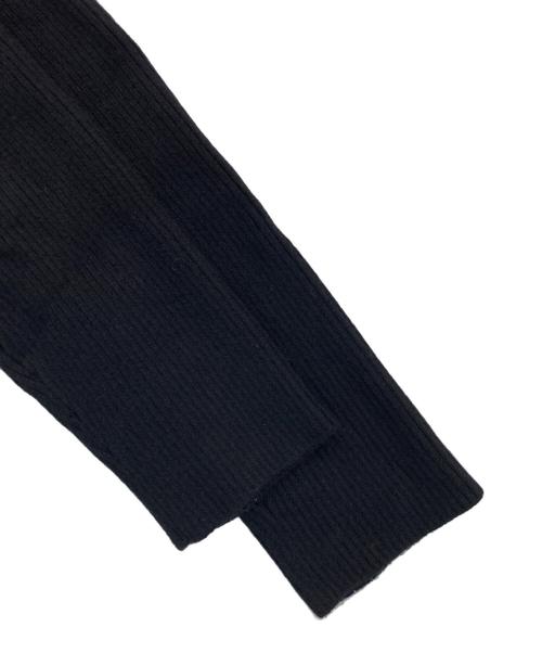 anuans（アニュアンス）anuans (アニュアンス) イレギュラーヘムドッキングニットワンピース ホワイト×ブラック サイズ:Ｍの古着・服飾アイテム