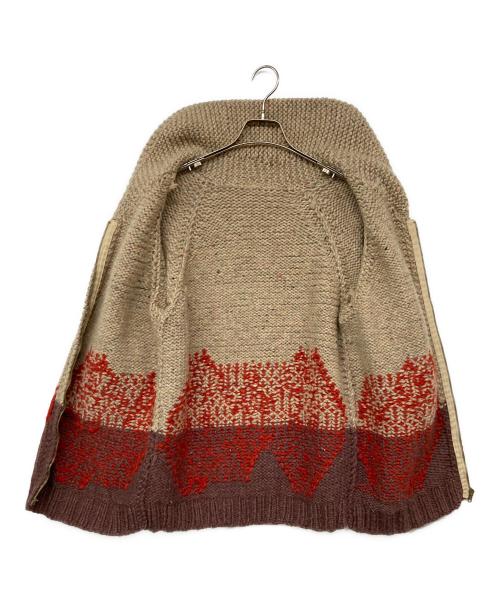 USED（ユーズド）USED (ユーズド) 50-60`Sカウチンニットカーディガン ブラウン サイズ:記載なしの古着・服飾アイテム