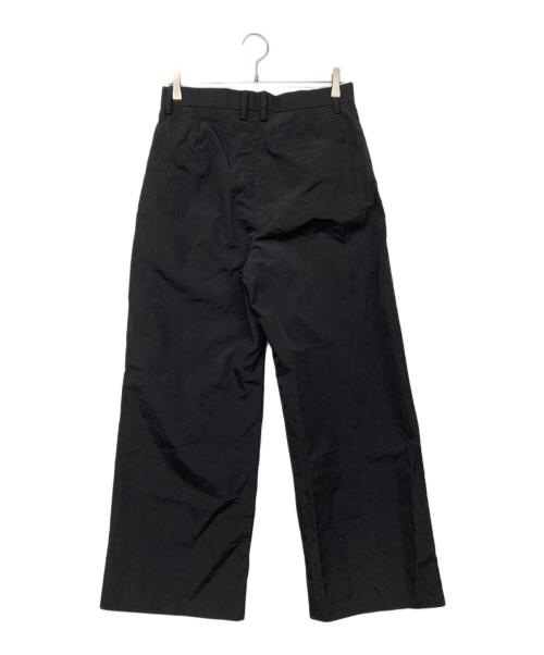 H BEAUTY&YOUTH（エイチ ビューティー&ユース）H BEAUTY&YOUTH (エイチ ビューティー&ユース) OLMETEX ナイロン ワイドスラックス ブラック サイズ:Sの古着・服飾アイテム