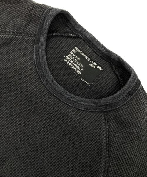 stussy（ステューシー）stussy (ステューシー) 90's - 00's サーマルカットソー ブラック サイズ:LARGEの古着・服飾アイテム