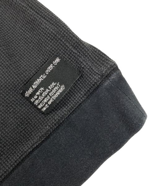 stussy（ステューシー）stussy (ステューシー) 90's - 00's サーマルカットソー ブラック サイズ:LARGEの古着・服飾アイテム