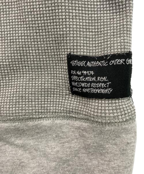 stussy（ステューシー）stussy (ステューシー) 90's - 00's サーマルカットソー グレー サイズ:LARGEの古着・服飾アイテム