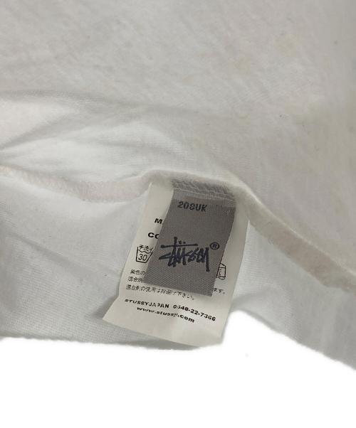 stussy（ステューシー）stussy (ステューシー) 00's world tour ラグランカットソー レッド×ホワイト サイズ:XLの古着・服飾アイテム