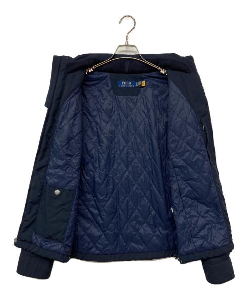POLO RALPH LAUREN（ポロ・ラルフローレン）POLO RALPH LAUREN (ポロ・ラルフローレン) 中綿スウィングトップ ネイビー サイズ:XSの古着・服飾アイテム