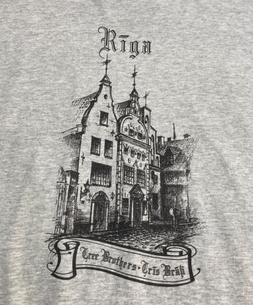USED（ユーズド）USED (ユーズド) 90`s建築Tee Three Brothers Tris Brah  グレー サイズ:Mの古着・服飾アイテム