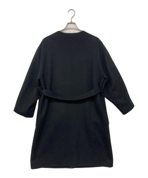 FRAY ID（フレイ アイディー）FRAY ID (フレイ アイディー) super140'sウールリバーコート ブラック サイズ:XSの古着・服飾アイテム