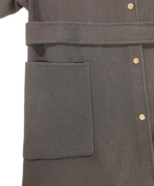 FRAY ID（フレイ アイディー）FRAY ID (フレイ アイディー) super140'sウールリバーコート ブラック サイズ:XSの古着・服飾アイテム