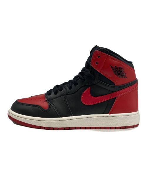 NIKE（ナイキ）NIKE (ナイキ) Air Jordan 1 Retro High Bred レッド×ブラック サイズ:23.5cmの古着・服飾アイテム