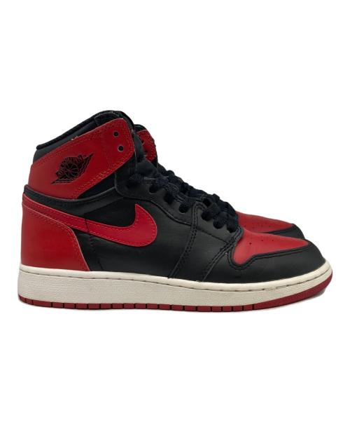 NIKE（ナイキ）NIKE (ナイキ) Air Jordan 1 Retro High Bred レッド×ブラック サイズ:23.5cmの古着・服飾アイテム