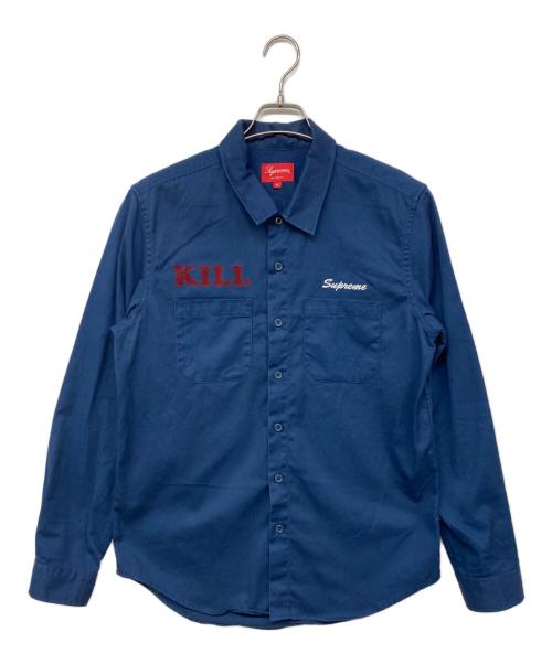 SUPREME（シュプリーム）SUPREME (シュプリーム) kill work shirt ネイビー サイズ:Mの古着・服飾アイテム