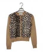 LA PRESTIC OUISTONラ プレスティック ウィストン）の古着「シルク混ニットカーディガン」｜ベージュ