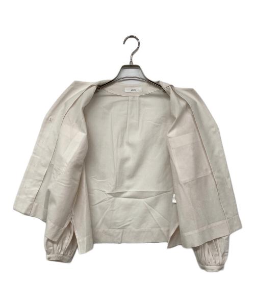 ebure（エブール）ebure (エブール) ドライウールジョーゼットブラウス アイボリー サイズ:38の古着・服飾アイテム
