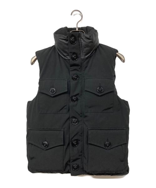 CANADA GOOSE（カナダグース）CANADA GOOSE (カナダグース) レザー切替MONTREAL VEST/レザー切替モントリオール・ベスト  ブラック サイズ:Sの古着・服飾アイテム
