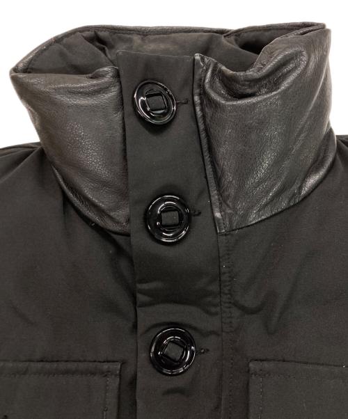 CANADA GOOSE（カナダグース）CANADA GOOSE (カナダグース) レザー切替MONTREAL VEST/レザー切替モントリオール・ベスト  ブラック サイズ:Sの古着・服飾アイテム